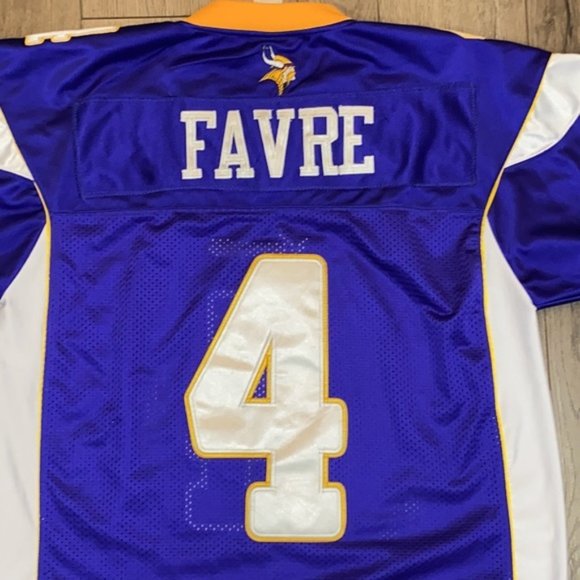 NFL Minnesota Vikings #4 Brett Farve Game Team Jersey Hall of Famer - Picture 6 of 9